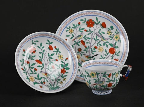 Herend Porcelain Oiseaux Chinois Pattern Trio