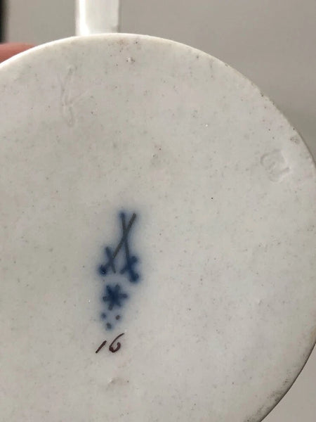 Meissen Porcelain Marcolini Period Floral Coffee Can & Saucer 1774-1814 #1
