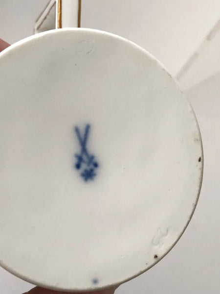 Meissen Porcelain Marcolini Period Floral Coffee Can & Saucer 1774-1814 #2