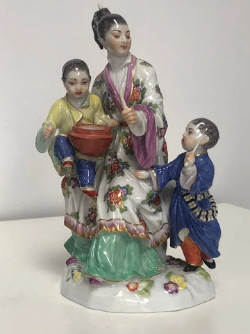 Meissen Porcelain Chinoiserie Family Figurine