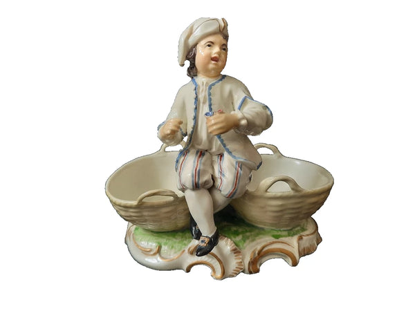Frankenthal Porcelain Spice Dish Figurine, Circa 1770