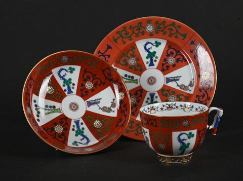 Trio de motifs Godollo en porcelaine Herend