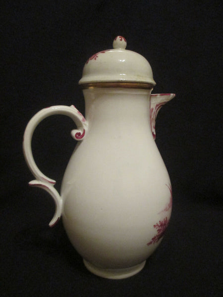 Hochst Porcelain kauffahrtei Scene Coffee Pot 1765