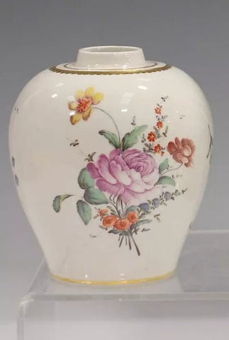 Nymphenburg Porcelain Floral Tea Caddy 1763