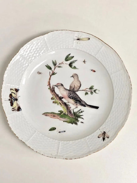 Meissen Porcelain Ornithological Plate, 1750