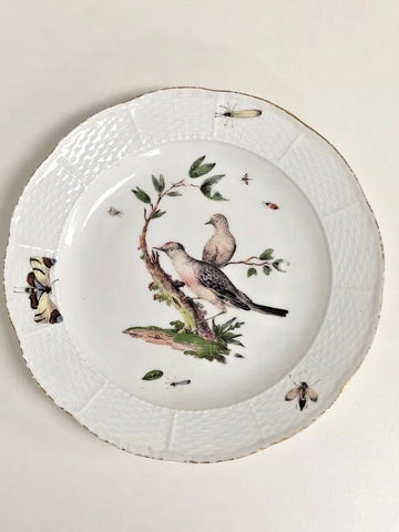 Meissen Porcelain Ornithological Plate, 1750
