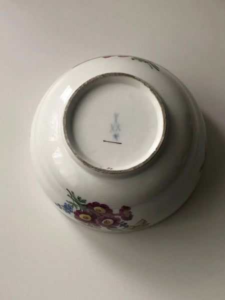 Meissen Porcelain Marcolini Period Floral Slop Bowl 1774-1814