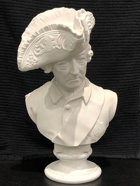 KPM Berlin Bisque Porcelain Bust of Frederick the Great