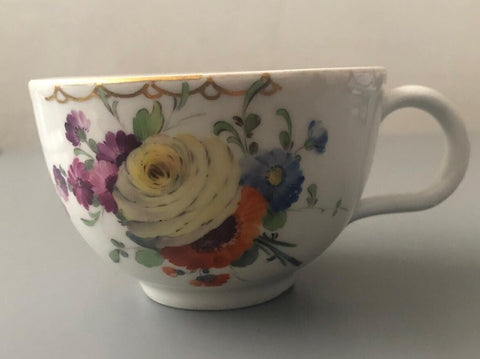 Den Haag, Hague Porcelain Floral Cup 1780's