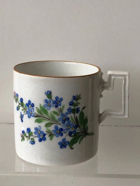 Meissen Porcelain Marcolini Period Floral Coffee Can & Saucer 1774-1814 #1