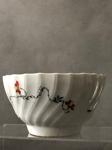 Worcester Porcelaine Sir Joshua Reynolds motif bol à pente polychrome 1770 