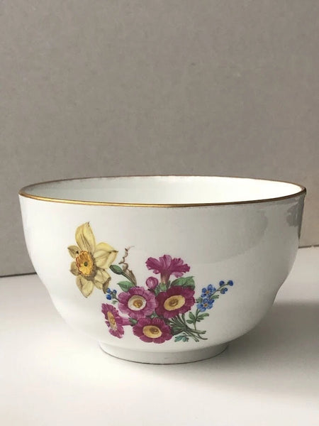 Meissen Porcelain Marcolini Period Floral Slop Bowl 1774-1814