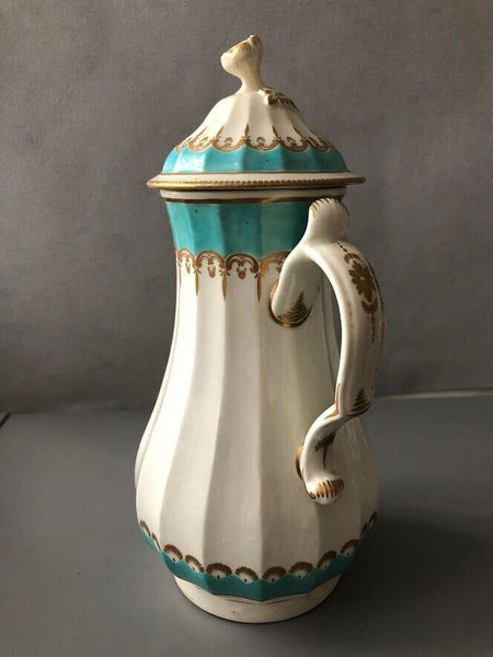 Worcester First Period Fluted Coffee Pot 1775 - 1780