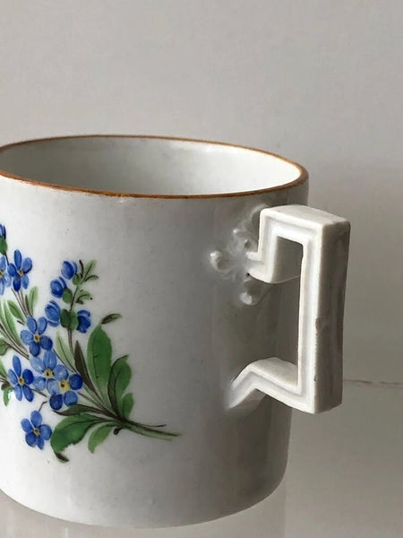 Meissen Porcelain Marcolini Period Floral Coffee Can & Saucer 1774-1814 #1