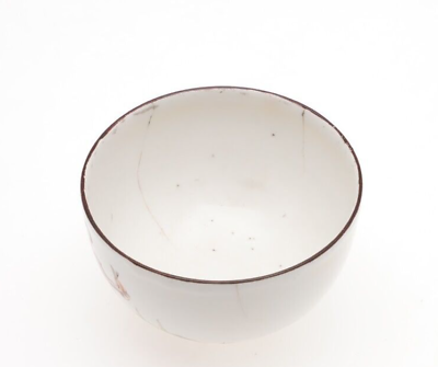 Bol à thé en porcelaine Weesp avec serveur 1765-1770 très rare 