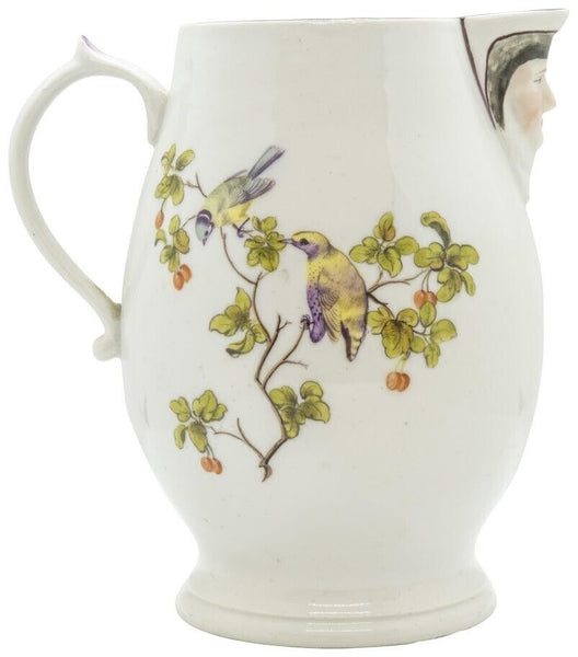 Chelsea Porcelain Masked Ornithological Jug 1760