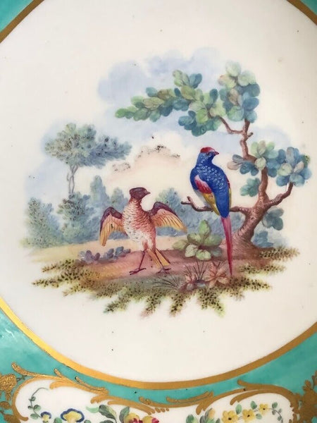 Sevres Porcelain Ornithological Plate 1786