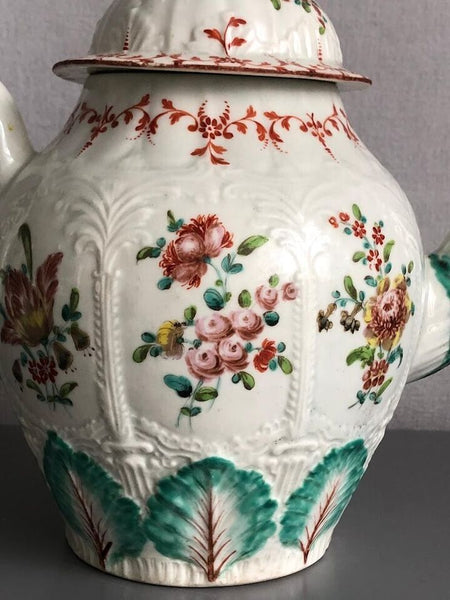 Seth Pennington, Liverpool Porcelain 'Palm Tree' Teapot 1775-1780