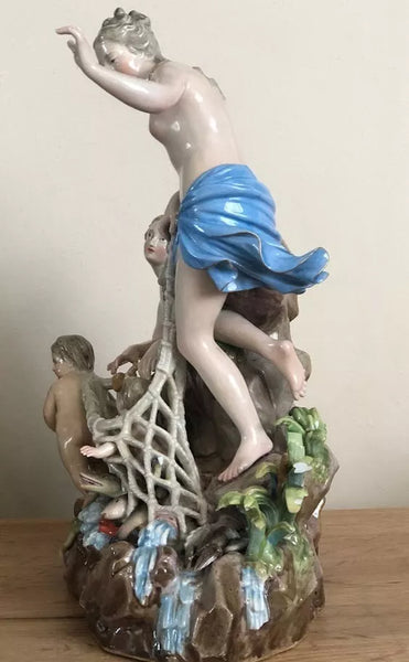 Meissen Porcelain Group of the Capture of the Tritons, 19th C