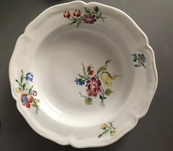 Doccia Porcelain Tin Glaze Porcelain Soup Plate circa 1770 (1)