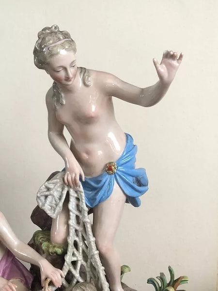 Meissen Porcelain Group of the Capture of the Tritons, 19th C