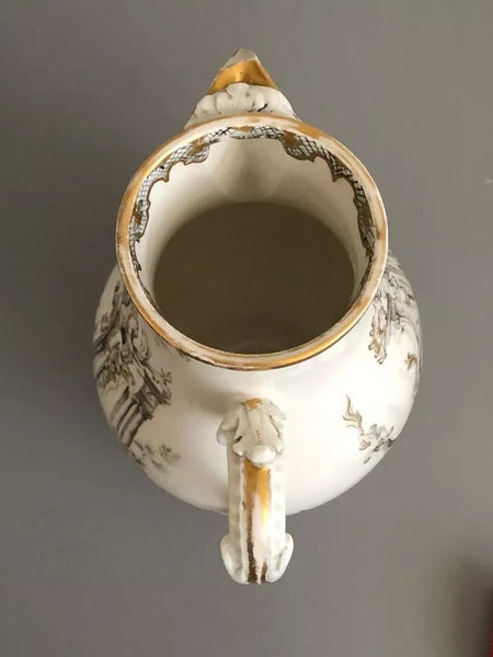 Nymphenburg Porcelain Hausmaler Hot Water Pot 1760-1770
