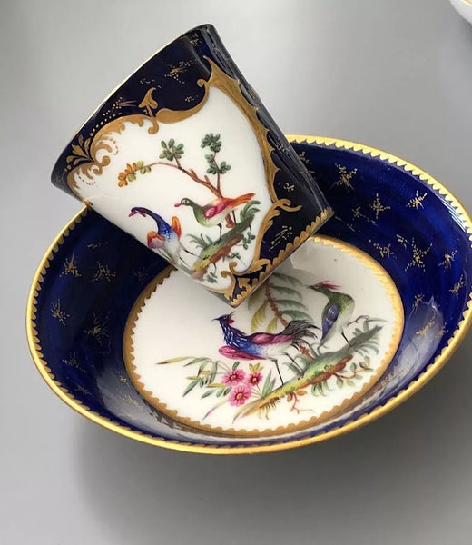 Vincennes Porcelain Cup & Saucer (gobelet à la Reine et soucoupe) c.1752-53