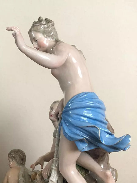 Meissen Porcelain Group of the Capture of the Tritons, 19th C