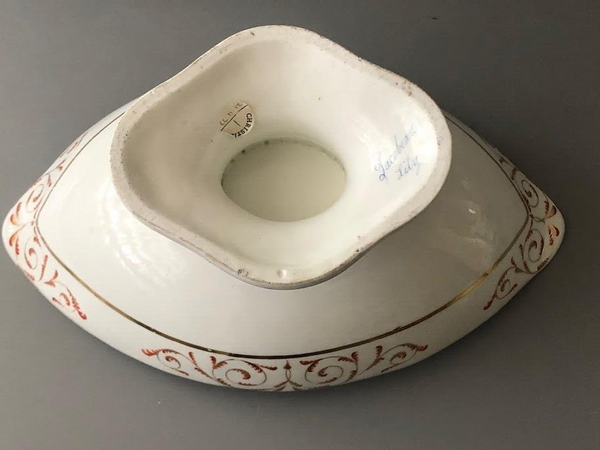 Derby Porcelain Botanical Pedestal Bowl, William "Quaker " Pegg, Circa 1800