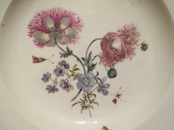 Meissen Porcelain  Soup Plate Bugs and Flowers 1740 (2)