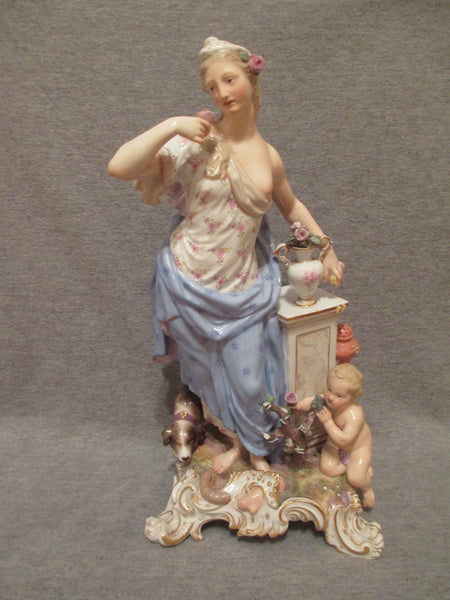 Meissen Emblematic of Senses Figures.