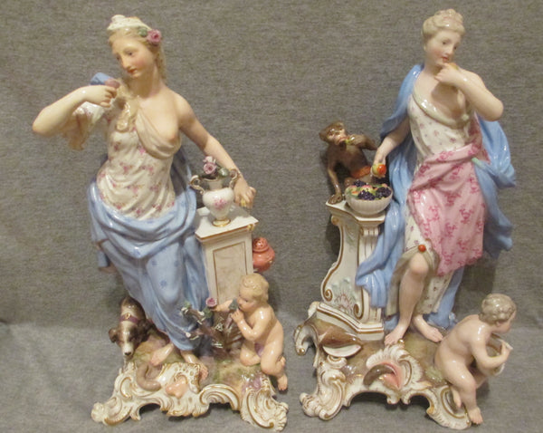 Meissen Figures Emblématiques des Sens.