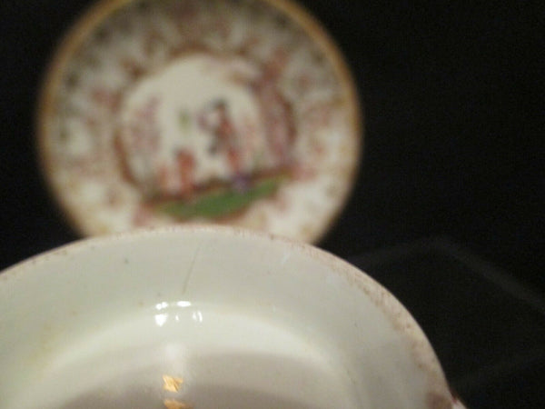 Meissen Porcelain Chinoiserie Tea Bowl and Saucer 1725