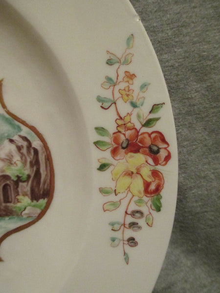 Assiette Plate Hausmaler En Porcelaine De Meissen 1750 