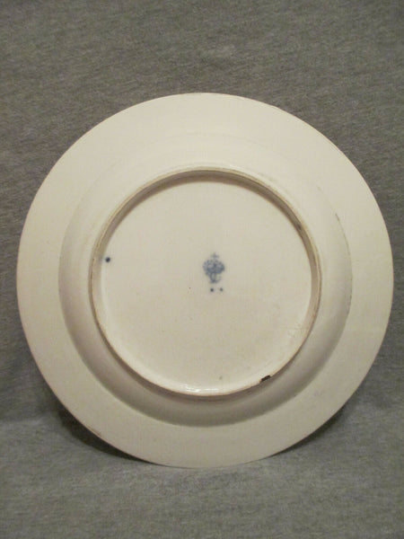 Frankenthal Porcelain Dinner Plate with Trophy. Carl Theodor. 1780