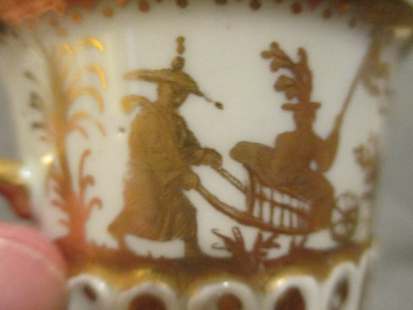 Meissen Porcelain Botteger Chinoiserie Beaker,  Bartholomäus Seuter 1725  (1)