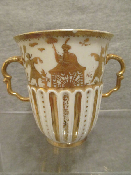 Meissen Porcelain Botteger Chinoiserie Beaker,  Bartholomäus Seuter 1725  (2)