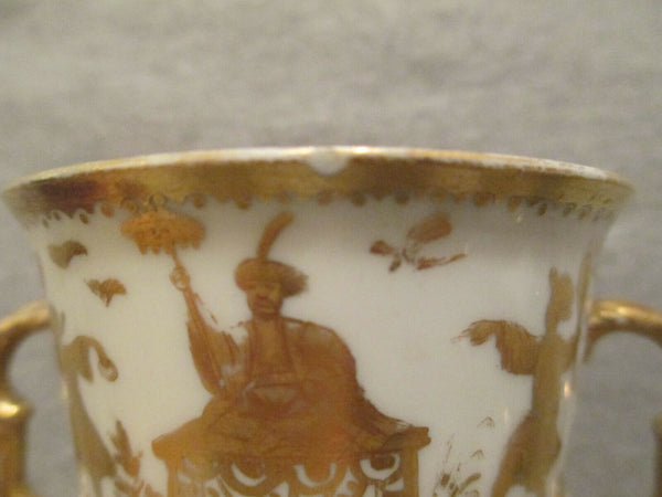 Meissen Porcelain Botteger Chinoiserie Beaker,  Bartholomäus Seuter 1725  (2)