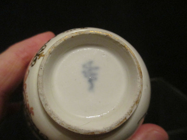 Meissen Porcelain Hausmaler Chinoiserie Tea Bowl, RARE Caduceus Mark, 1723 -1725