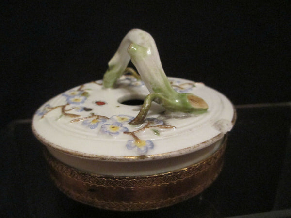 Meissen Porcelain Prunus Blossom Chocolate Pot Lid