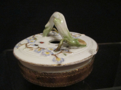 Meissen Porcelain Prunus Blossom Chocolate Pot Lid