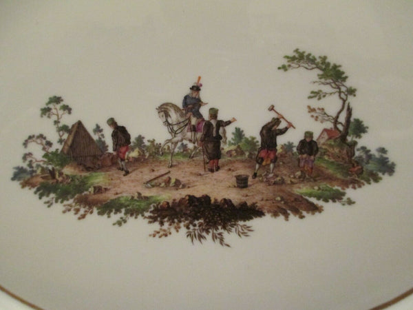 Meissen Porcelain Miners Large Tray  Very Rare 18th C (no 1)