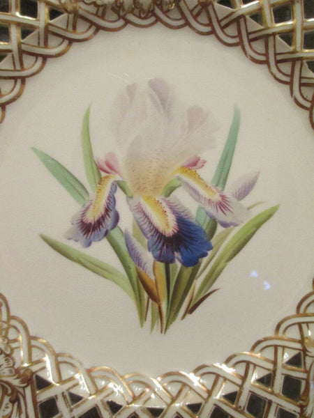 English Porcelain Breakthrough Plate.