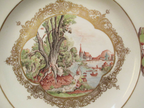 Meissen Porcelain Hausmaler Dinner Plate 1740