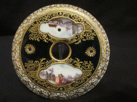 Meissen Porcelain Scenic Chocolate Pot Lid