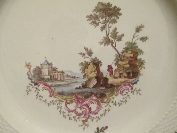 Assiette Scenice En Porcelaine De Ludwigsburg Des Années 1700 (1)