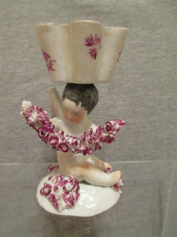 Sel ouvert figuratif en porcelaine de Meissen.1760 très rare 