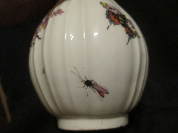 Cafetière Floral &amp; Bugs En Porcelaine De Meissen 1740.