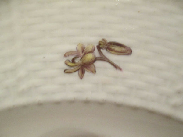 Meissen Porcelain Soup Plate with Woodcut Flowers 1740  (2)