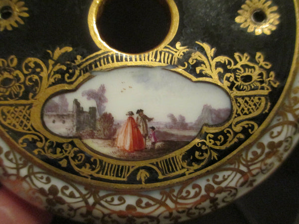 Meissen Porcelain Scenic Chocolate Pot Lid